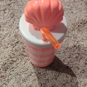 Striped Shell Sippy Cup with Straw